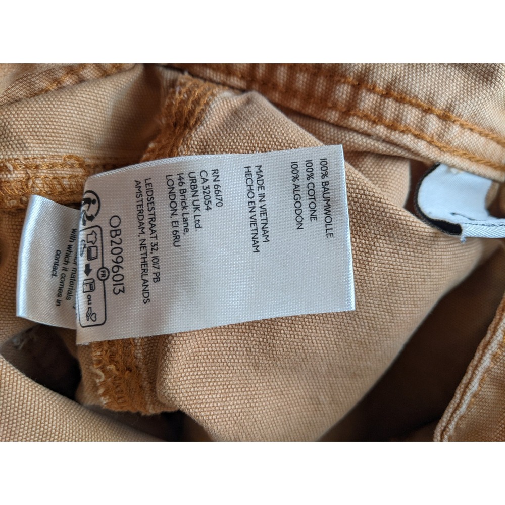 BDG Montana Canvas Wide Leg Utility Pants Brown High Rise Workwear Womens Size 2 - Picture 9 of 15